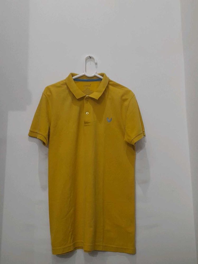 Mustard Yellow Polo T-Shirt | Size M | Unisex
