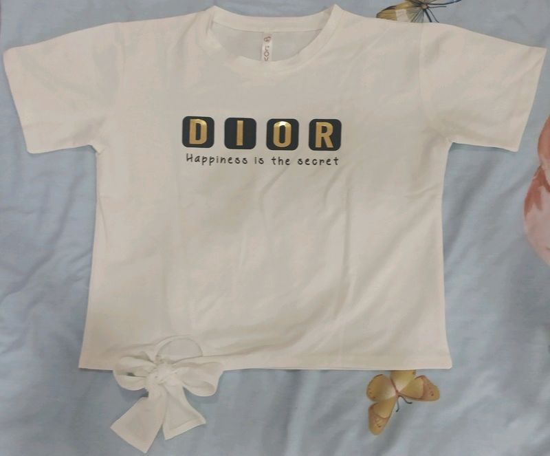 DIOR Tshirt With Bow