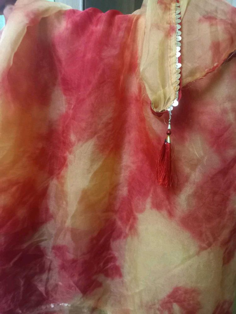 Red &amp; Yellow Saree