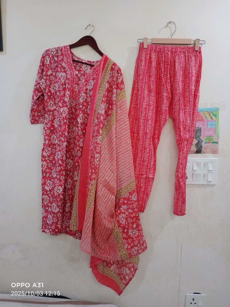 New Floral Kurta Set