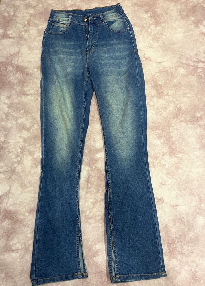 Street9 Blue Denim Jeans with Slit Hem – Size 26
