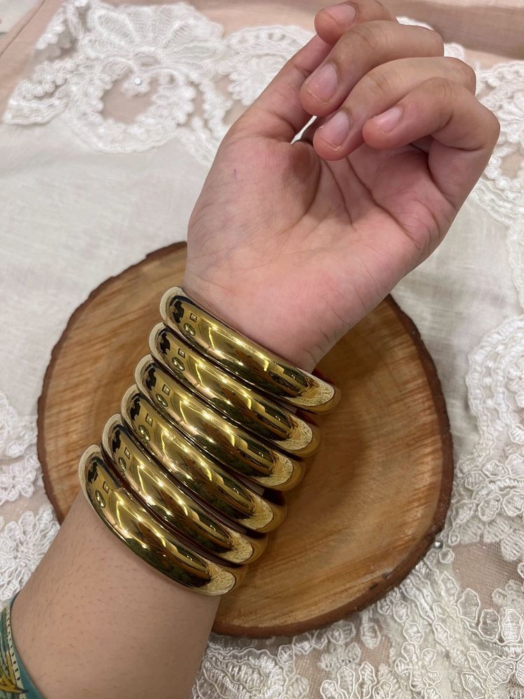 Pintresty Golden Bangles