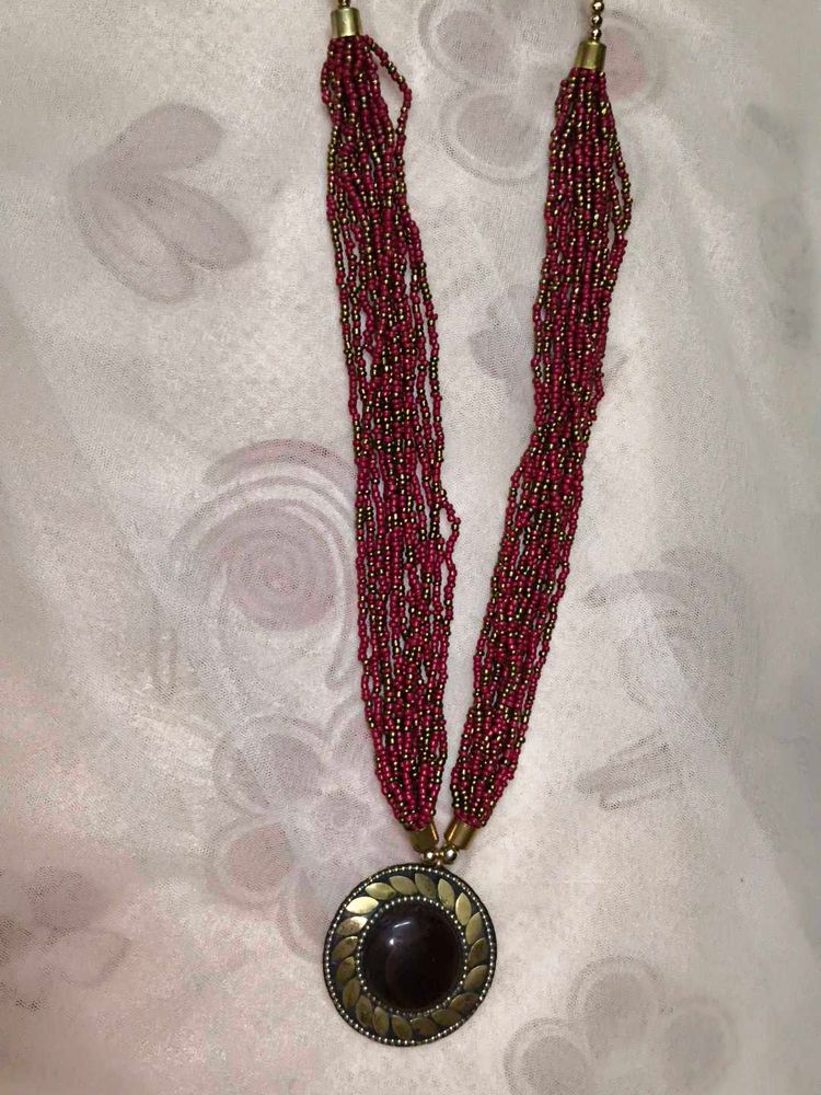 Beaded Statement Necklace