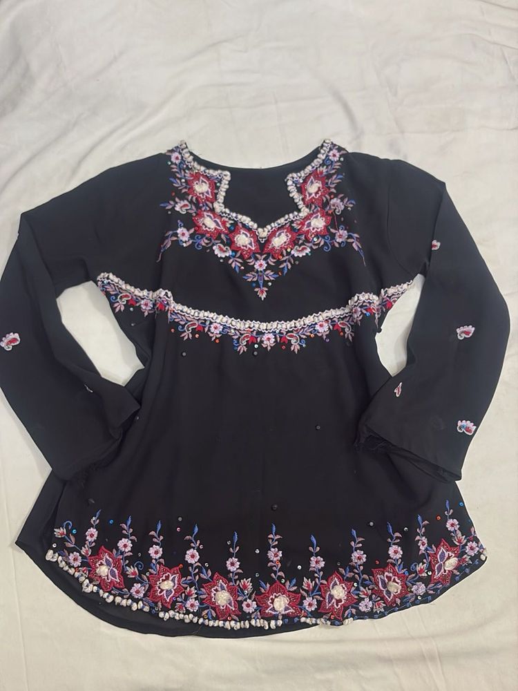 Black Desi Top/ Kurti