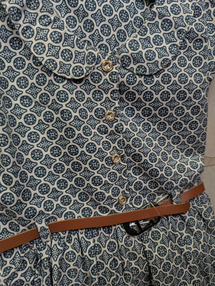 Frock With Belt Upto 1 Year To 5 Years