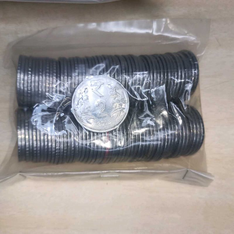 🌸Flower 2 Rupees Coin 100 Pics Packet ✅