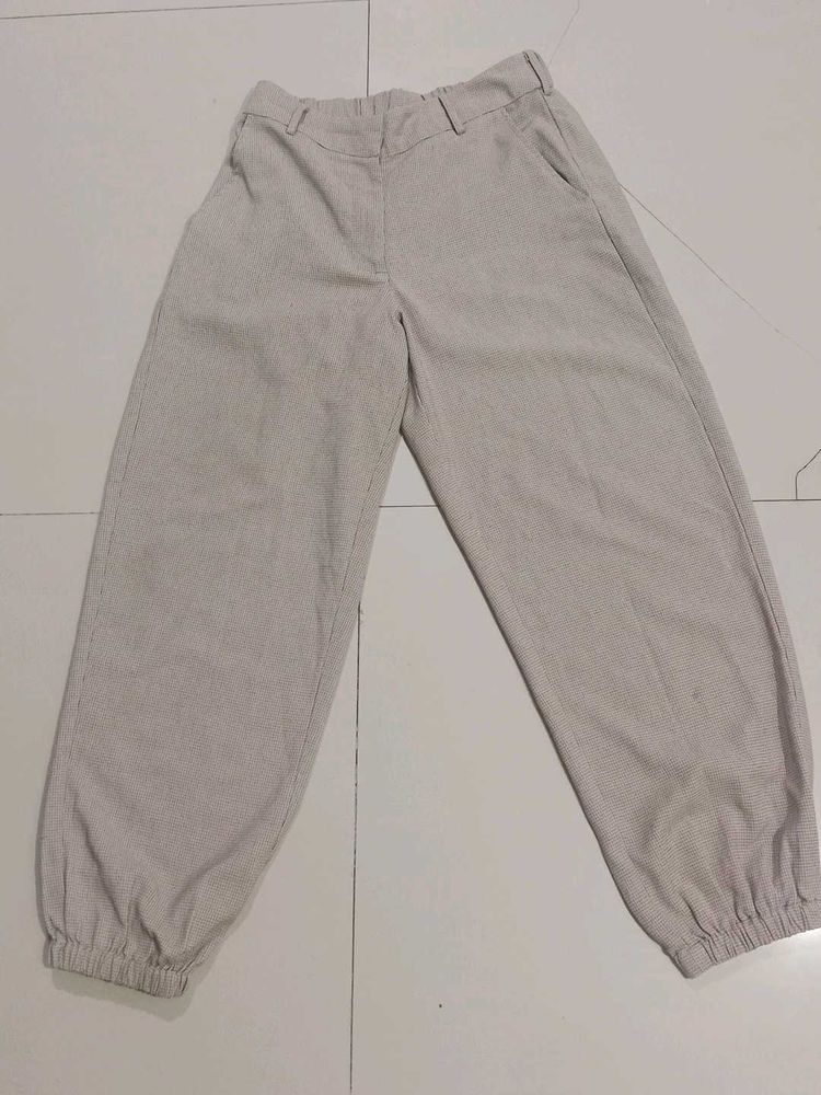 Beige Balloon Pants