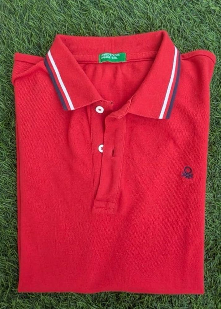 Benetton Red Polo Shirt