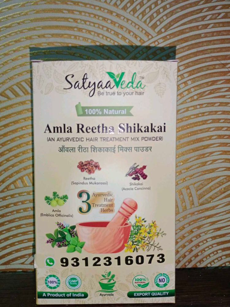 SatyaaVeda Amla Reetha Shikakai