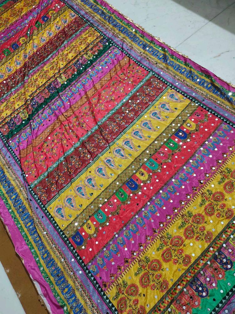 Full mirror work dupatta
