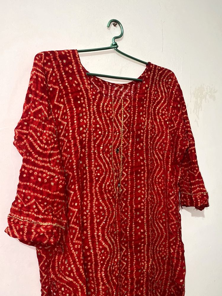 Bandhni Kurta