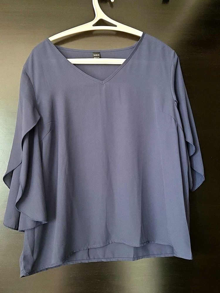 Elegant Blue Blouse