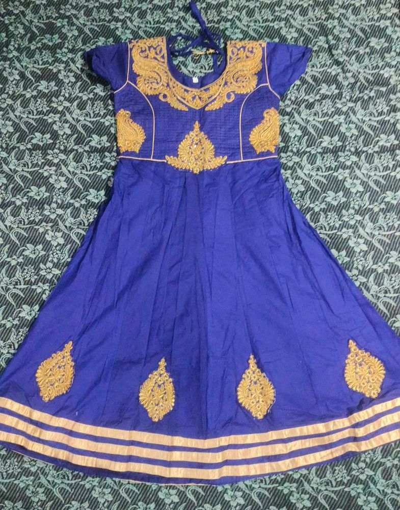 Royal Blue Embroidered Dress