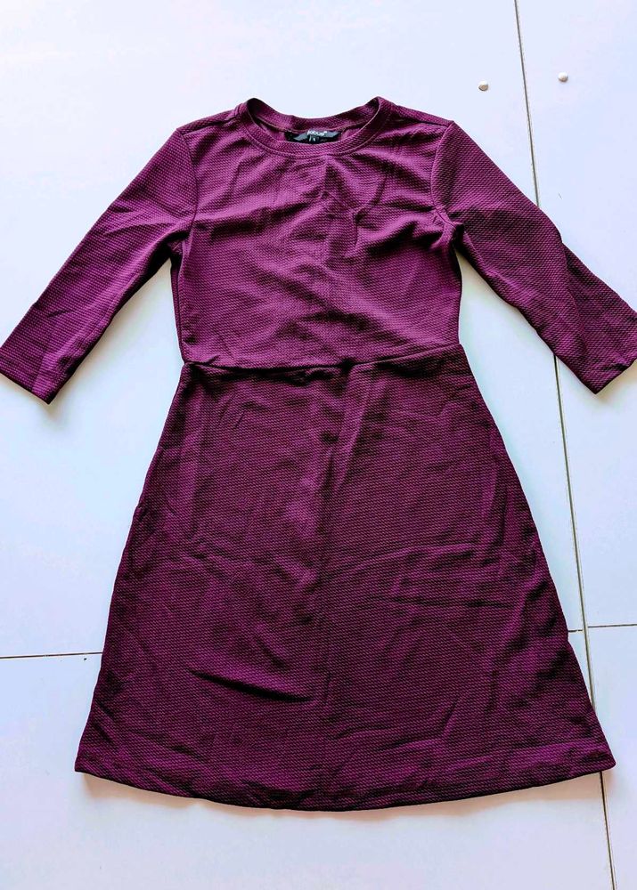 Globus Burgundy Casual Dress