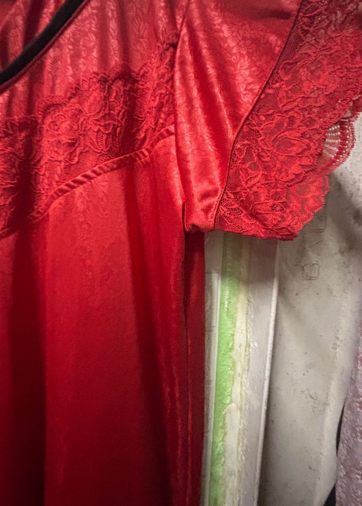 Red Lace Nighty