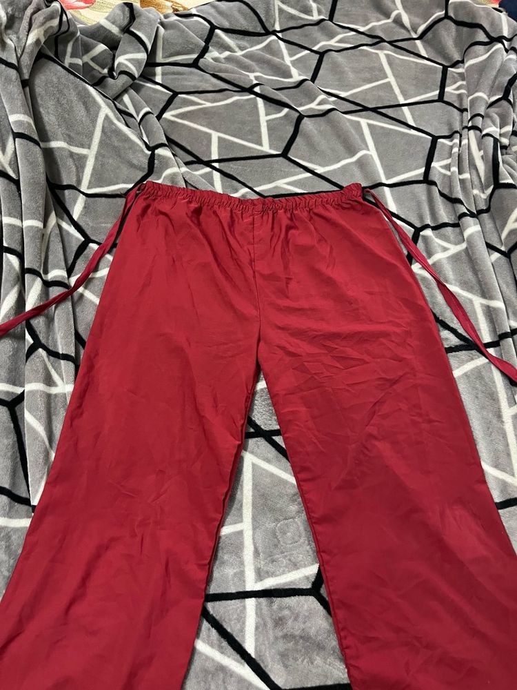 Red Palazzo Pants