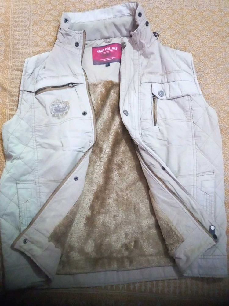 Cold Brown Half Sleeve Jacket