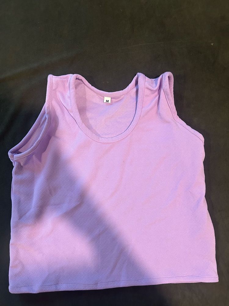 purple tanked top