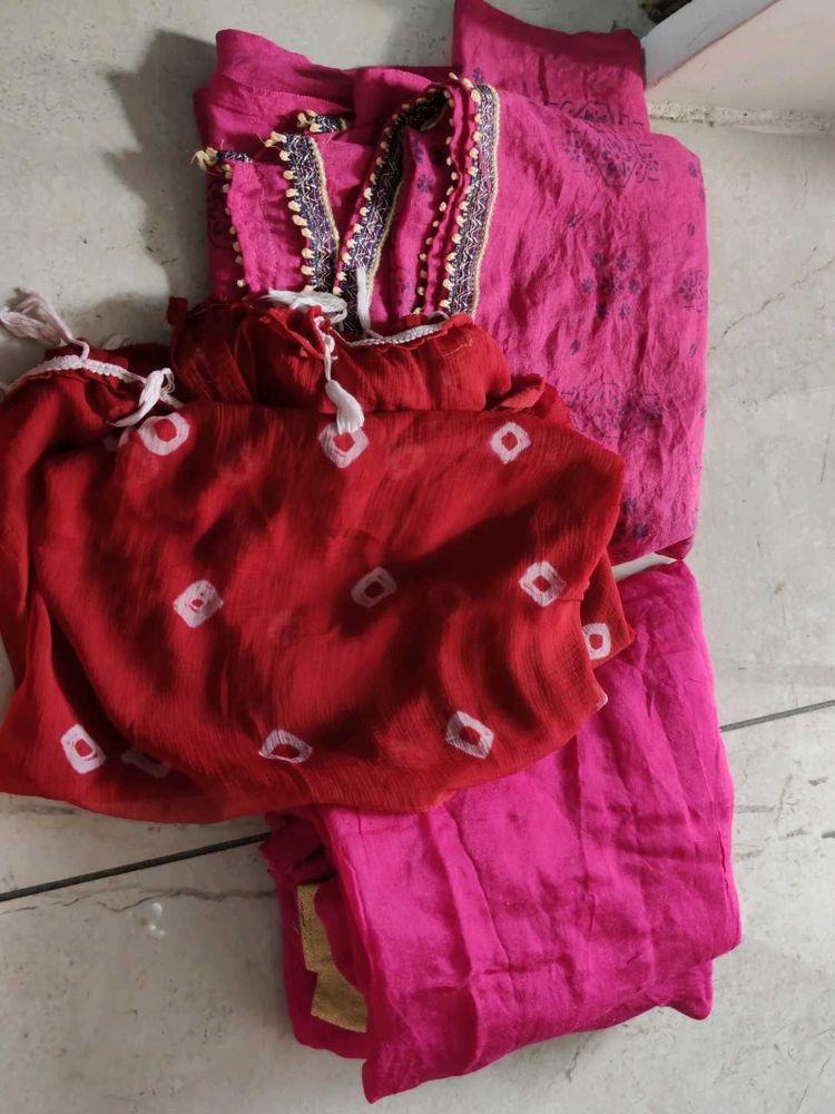 Combo Of Three Used Shawls At Less Coins