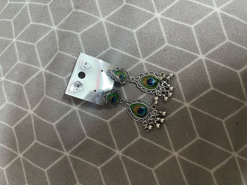 Peacock Drop Earrings