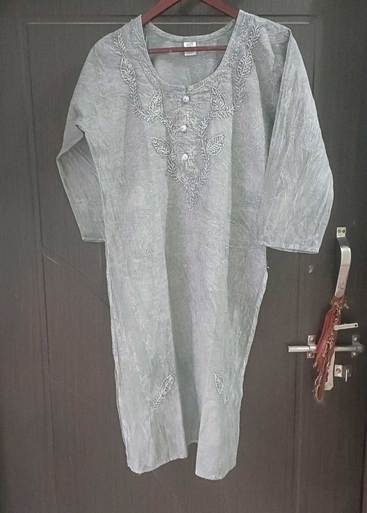 Kurta Grey Denim Looks