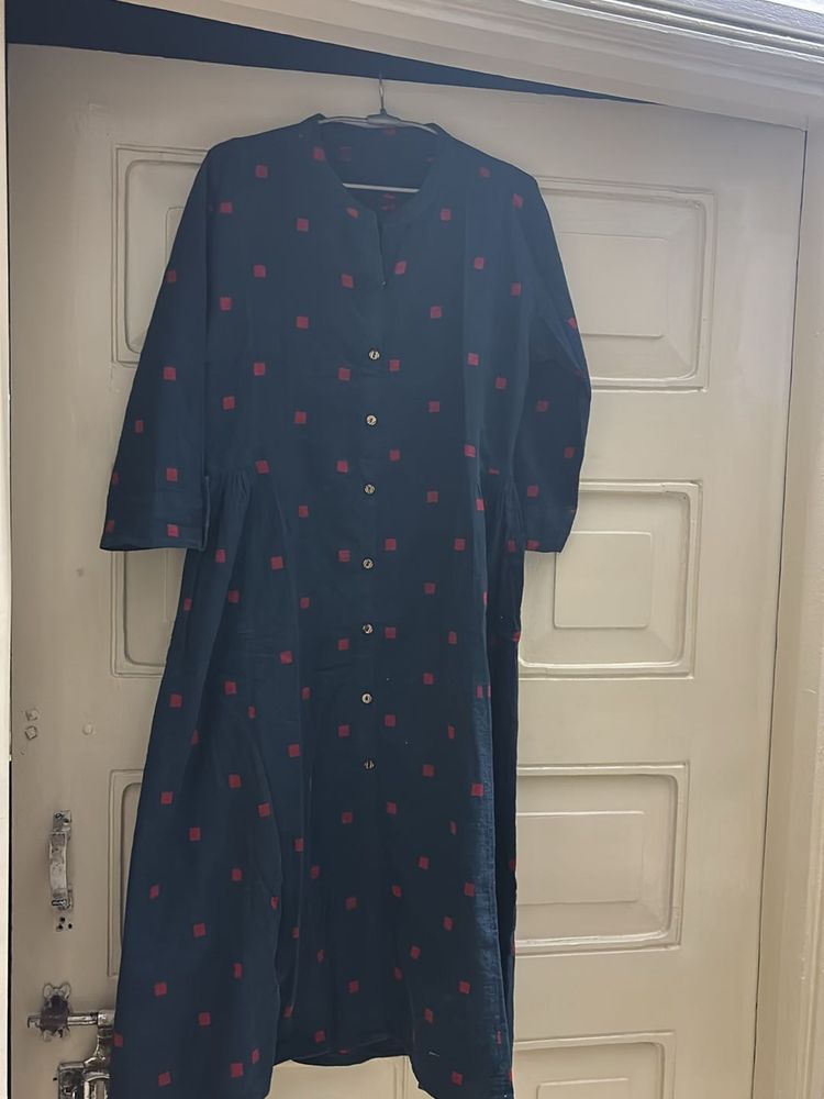 Cotton Blue Kurta
