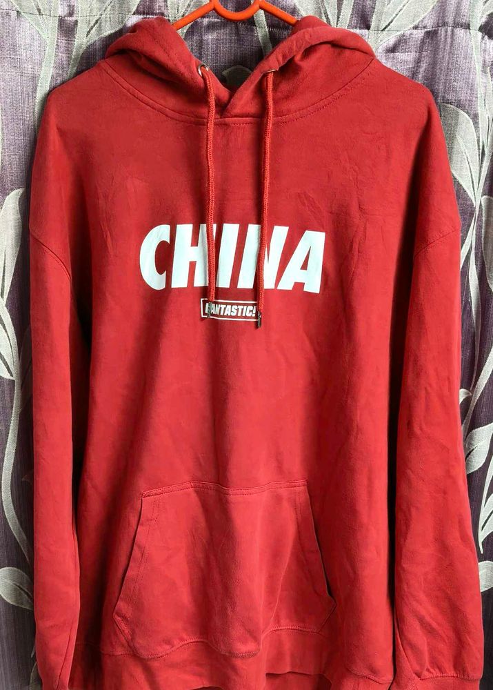 Red &#39;China&#39; Hoodie