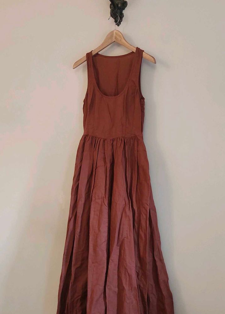 Arty Boho Maxi Dress with Corset Bodice