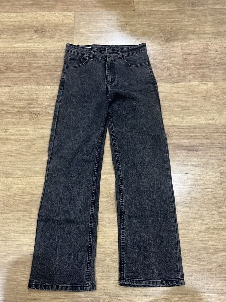 Korean Acid Wash Jeans Size 28 Inch