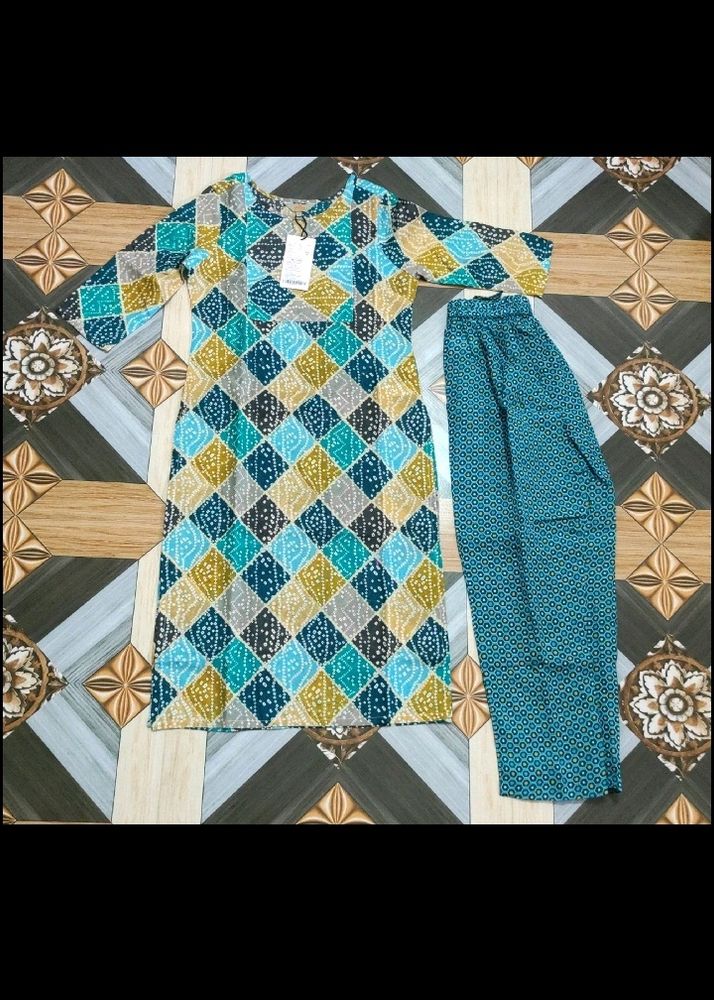 new kurti with pent