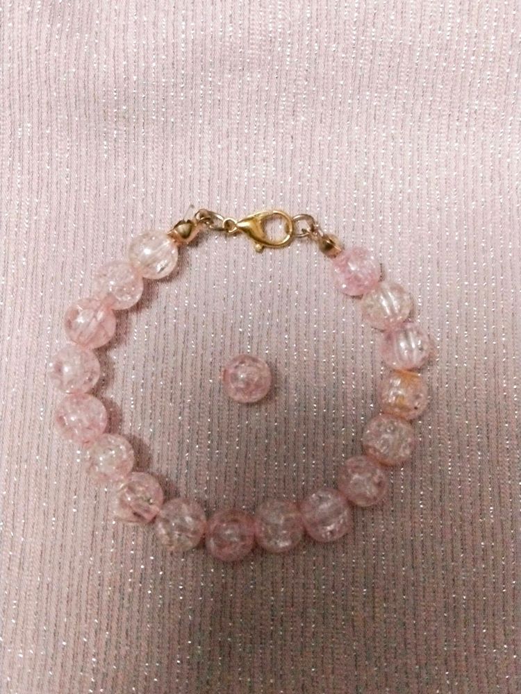 (Light)Pink Crystal Bracelet
