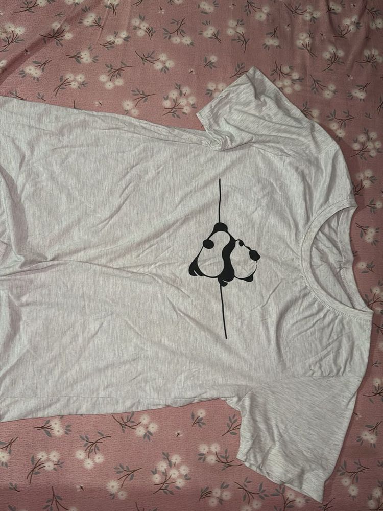 Cute Panda Graphic Tee