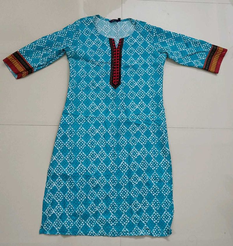 Kurti , top , Mini Skirt combo