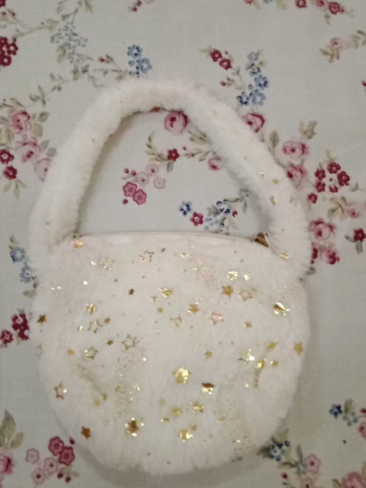 Cute Fuzzy Star Bag