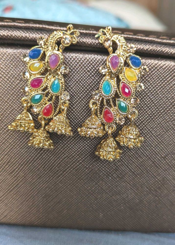 Peacock Earring.