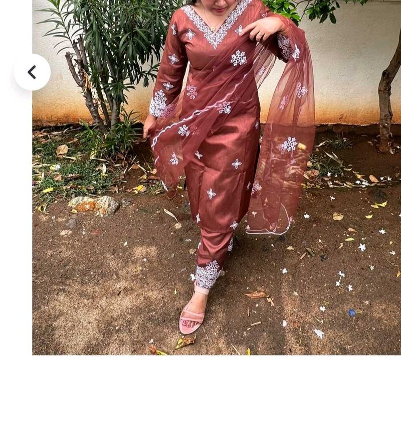 Elegant chocolate kurta Set