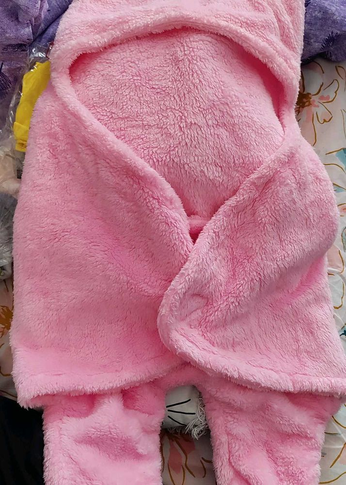 Snug Hooded Baby Blanket Wrap For 0 To 12 Month