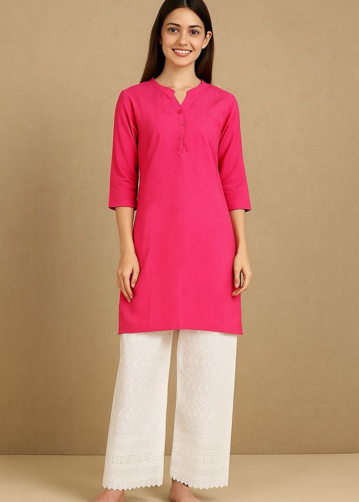 White chikankari palazzo (28 inches )