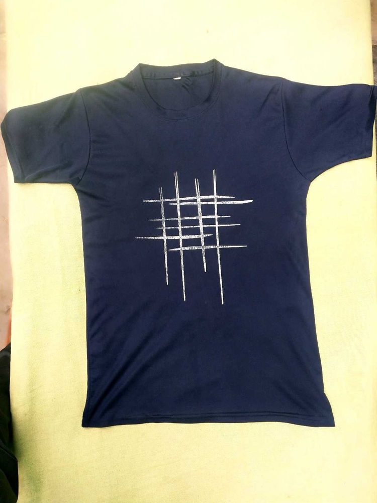 Navy Blue Graphic T-Shirt