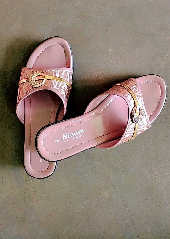 Pink Nizam Slides - Size 8