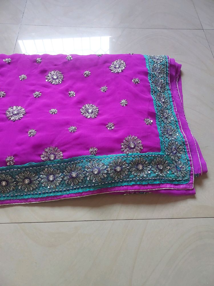 Hand Work  Saree