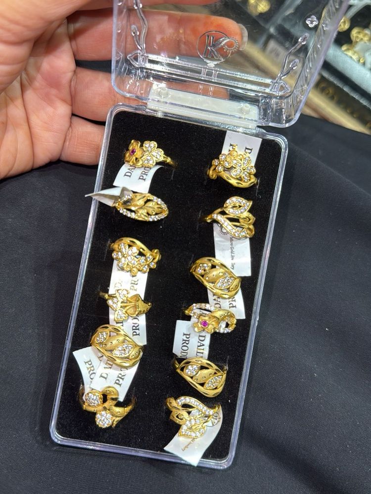 gold artificial ring