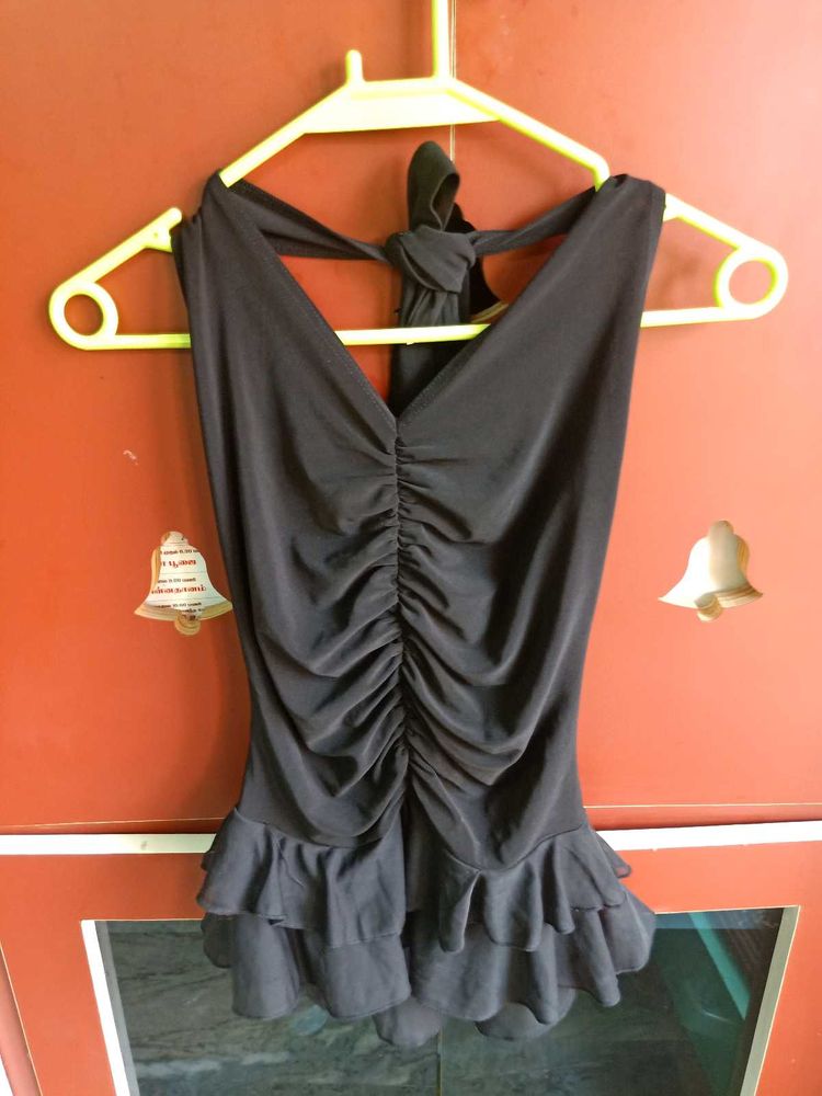Black Frill Top