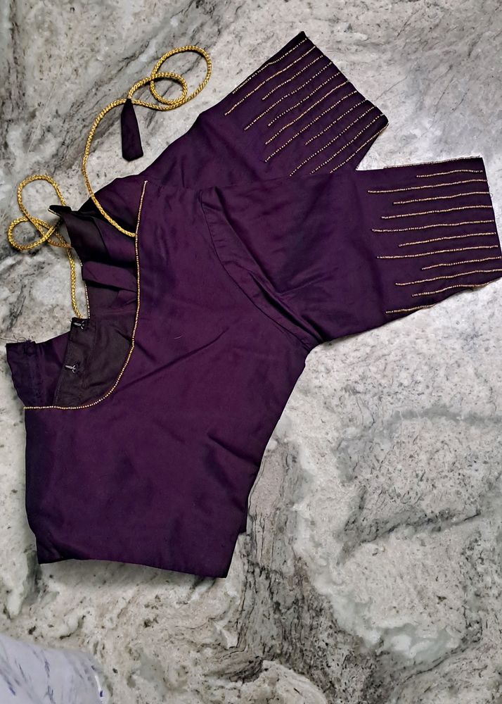 Beautiful Hand Worked Bridal Blouse..size Adjustable 30 to 34