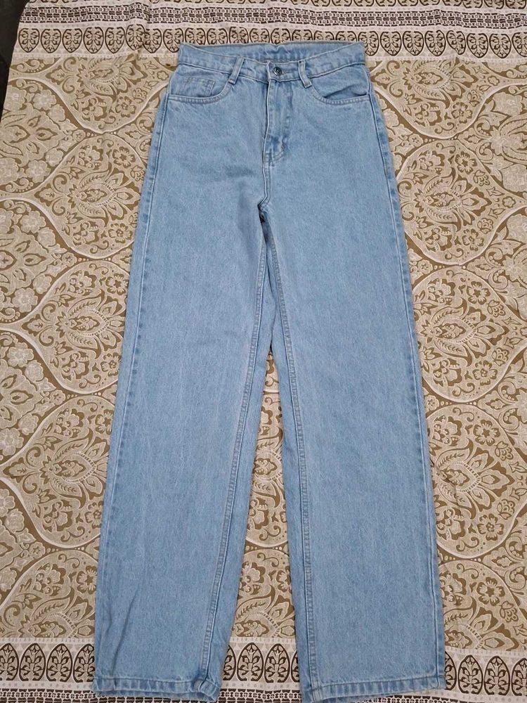 Wide Leg Denim Jeans