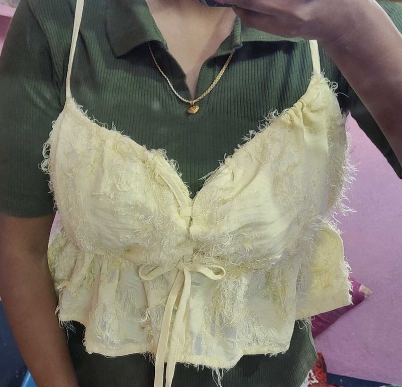 Cute Yellow peplumTop