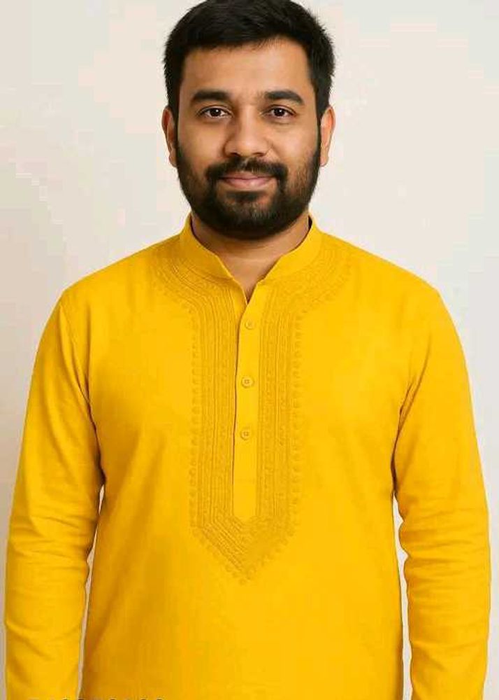 Mustard Yellow Kurta - Size M