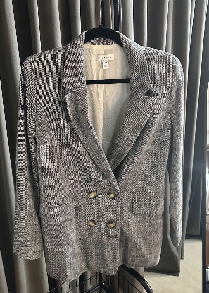 Topshop Double-Breasted grey Blazer | M size