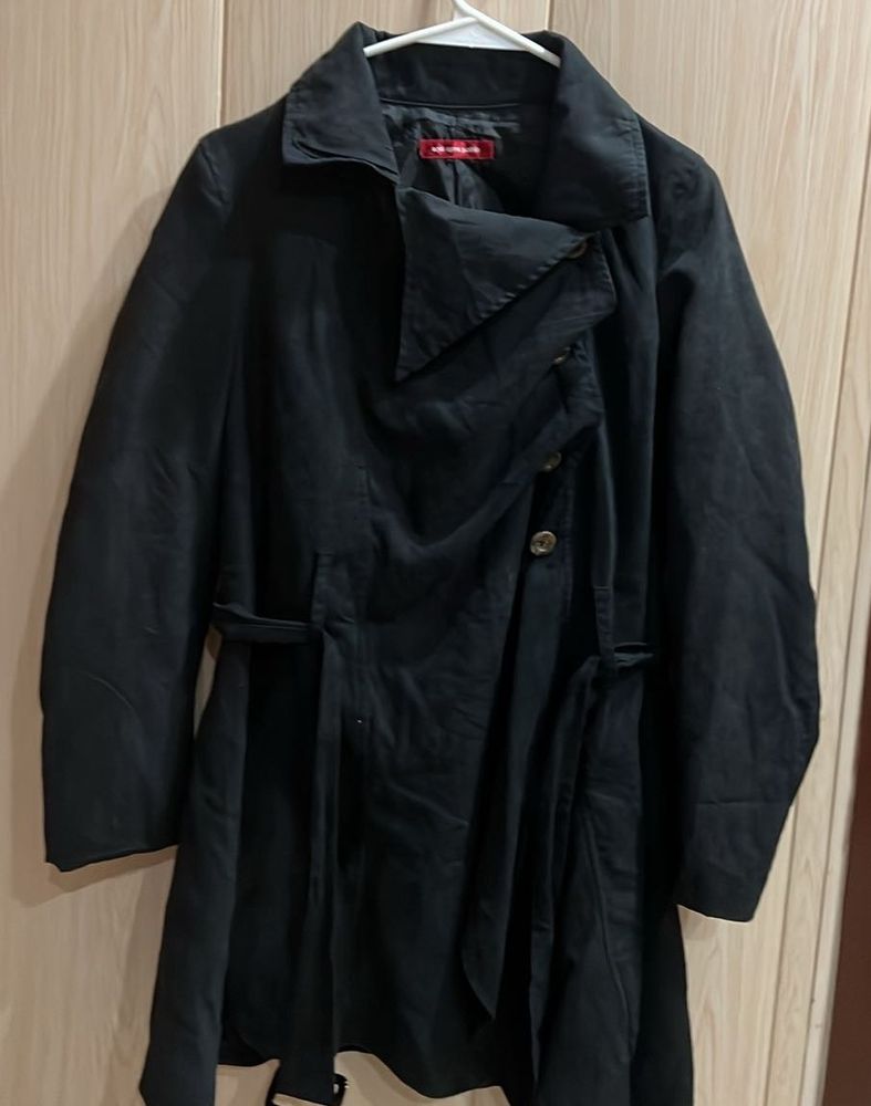 Elegant Black Trench Coat