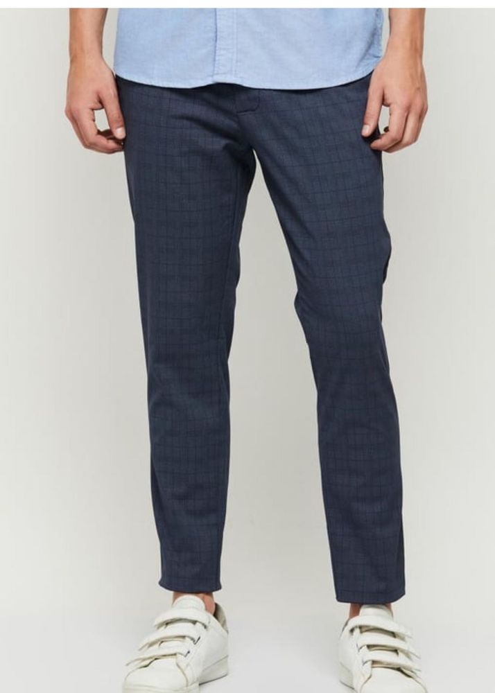Naviblue Checkered Casual Trousers‼️sale‼️